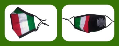 Red, White & Green Face Masks