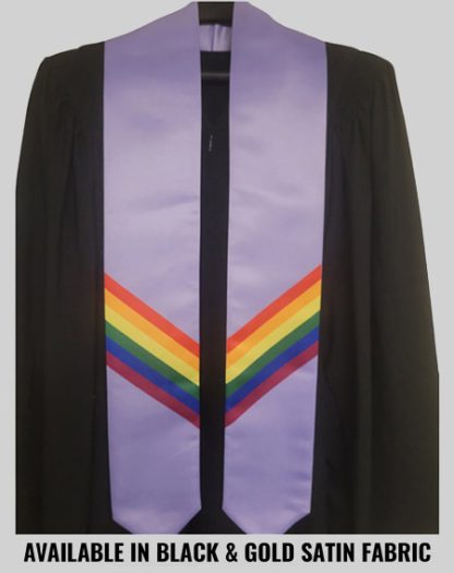 Non-Personalized Satin Rainbow Stoles