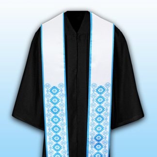 Non Personalized Light Blue Stole