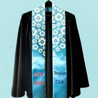 Personalized Floral Graduation Stole
