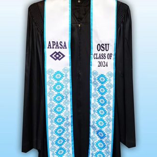 Personalized Light Blue Stole