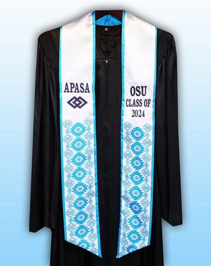 Personalized Light Blue Stole