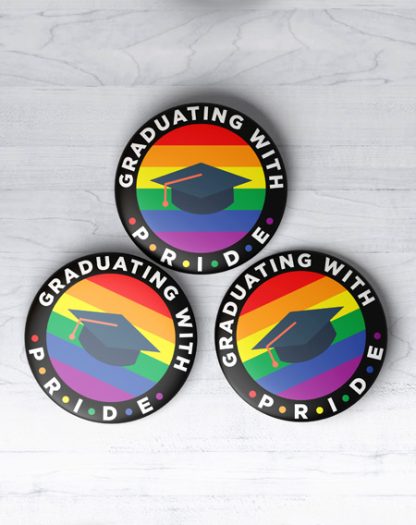 P.R.I.D.E. Buttons (3 per pack)