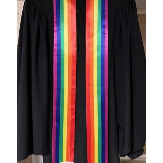 Fringed Rainbow Stole