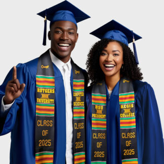 Custom Imprinted Class of 2025 Kente Stoles
