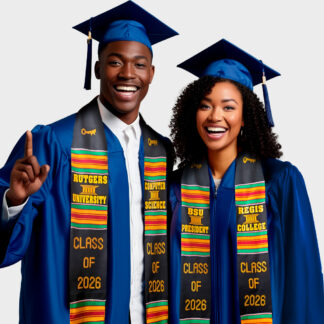 Custom Imprinted Class of 2026 Kente Stoles