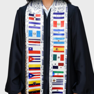 Hispanic Nations Flags Stoles