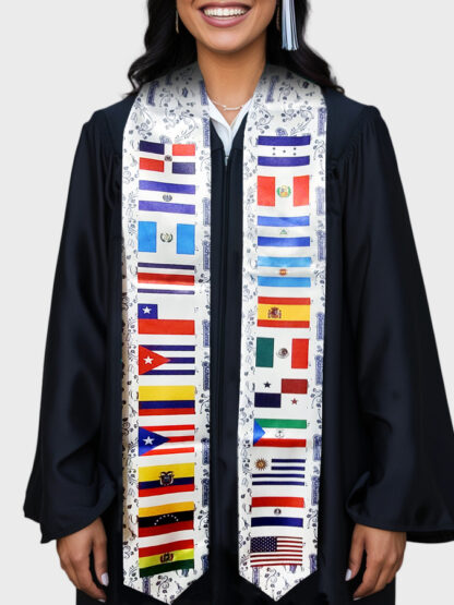 Hispanic Nations Flags Stoles