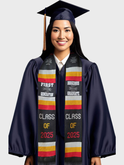 Custom Imprinted Native Class of 2025 Stoles - Image 2